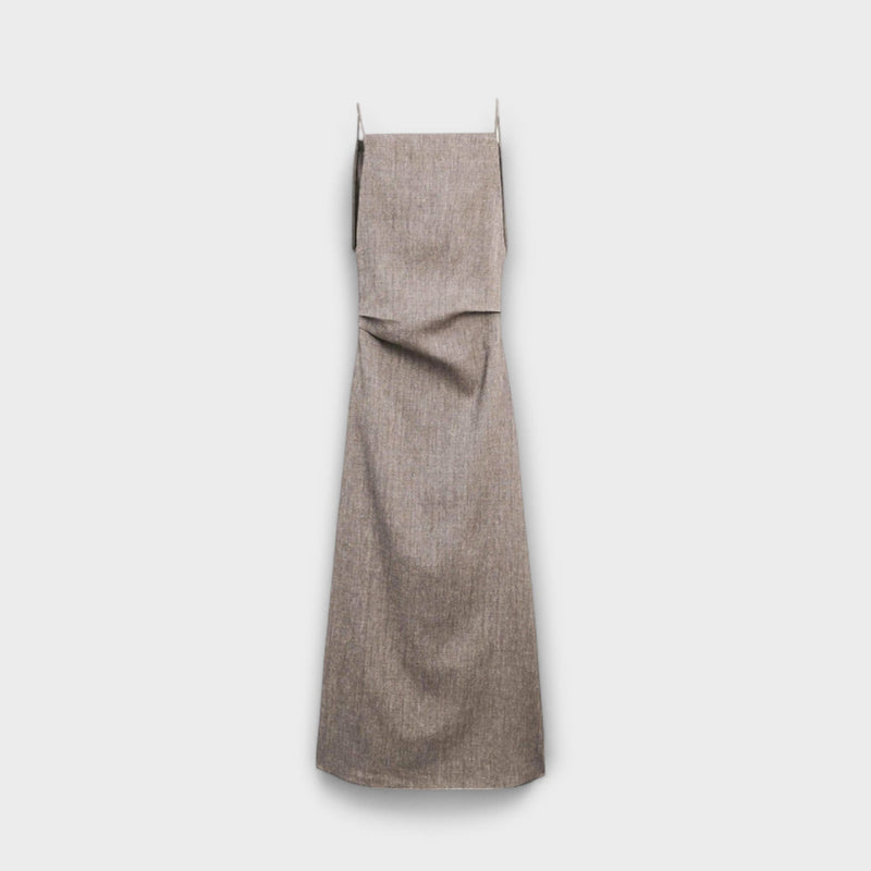 Clara - Voogav Maxi Dress in Linen Blend