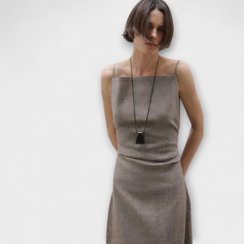 Clara - Voogav Maxi Dress in Linen Blend