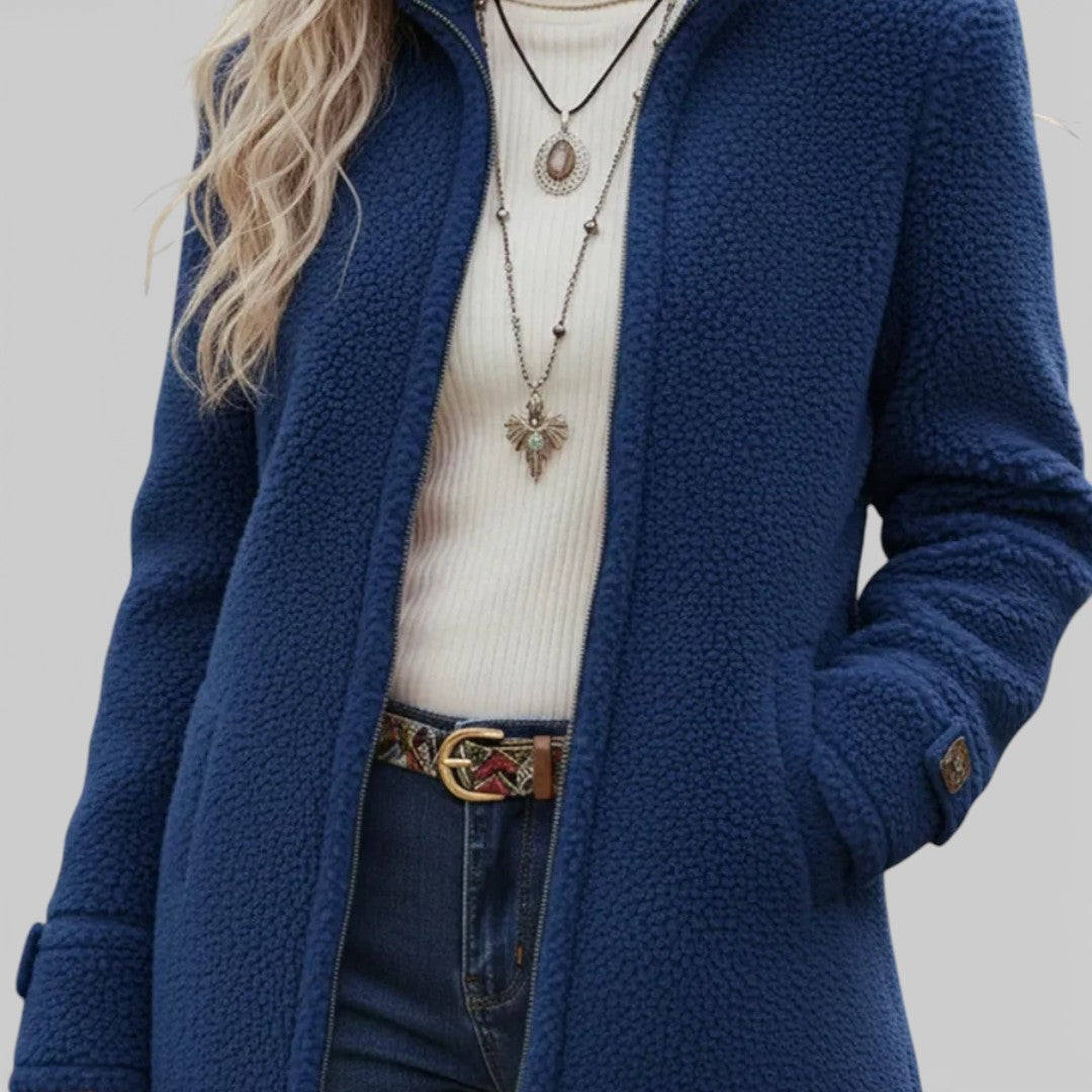 Annelies – Soft Mid-Season Jacket with Zipper