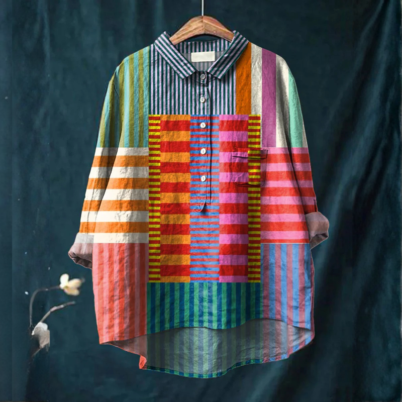 Adelina – Printted Linen Shirt