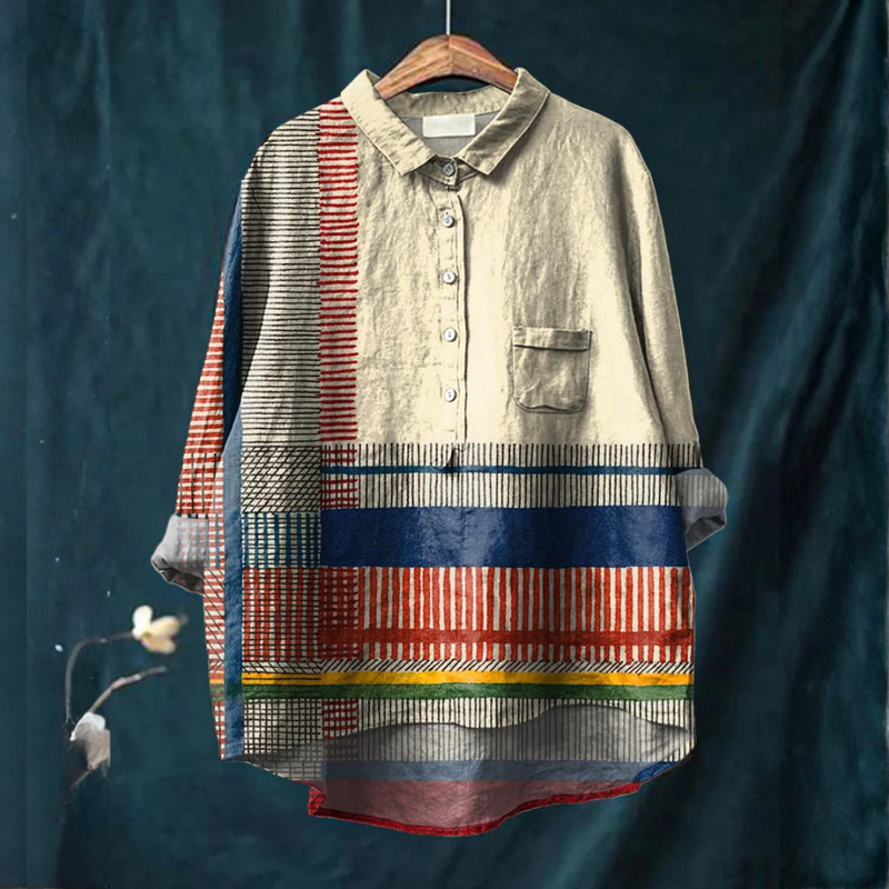 Libuše – Printed Linen Shirt