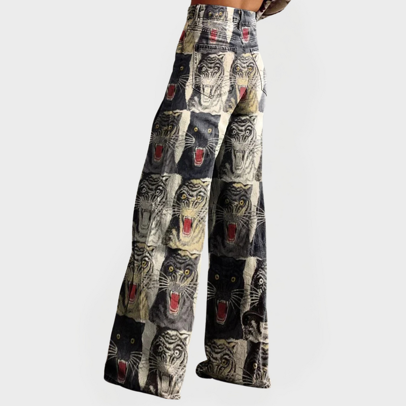 Kristýna Exclusive Wide-Leg Jeans in Urban Style