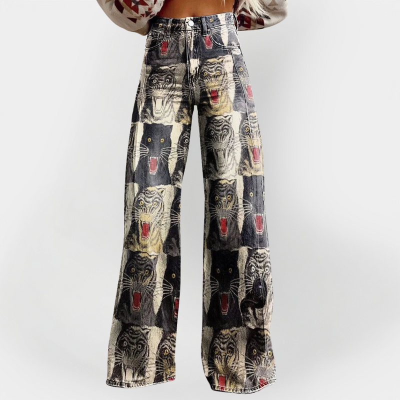 Kristýna Exclusive Wide-Leg Jeans in Urban Style