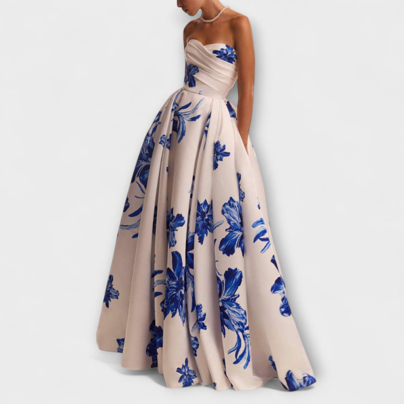 Rosalie - Off-Shoulder Floral Maxi Dress
