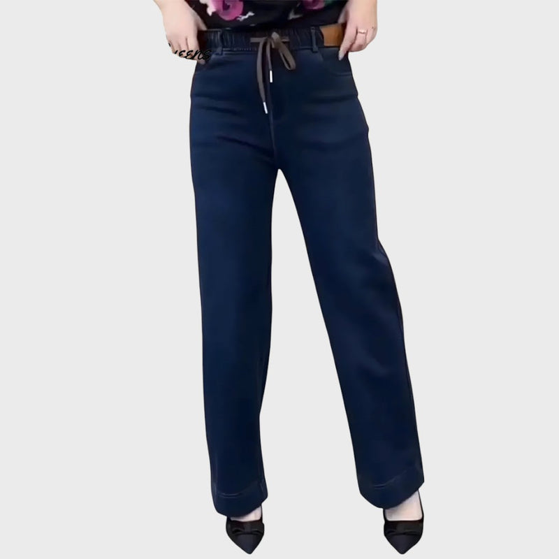 Tyla | Daily Cotton Stretch Pants with Flexible Waistband
