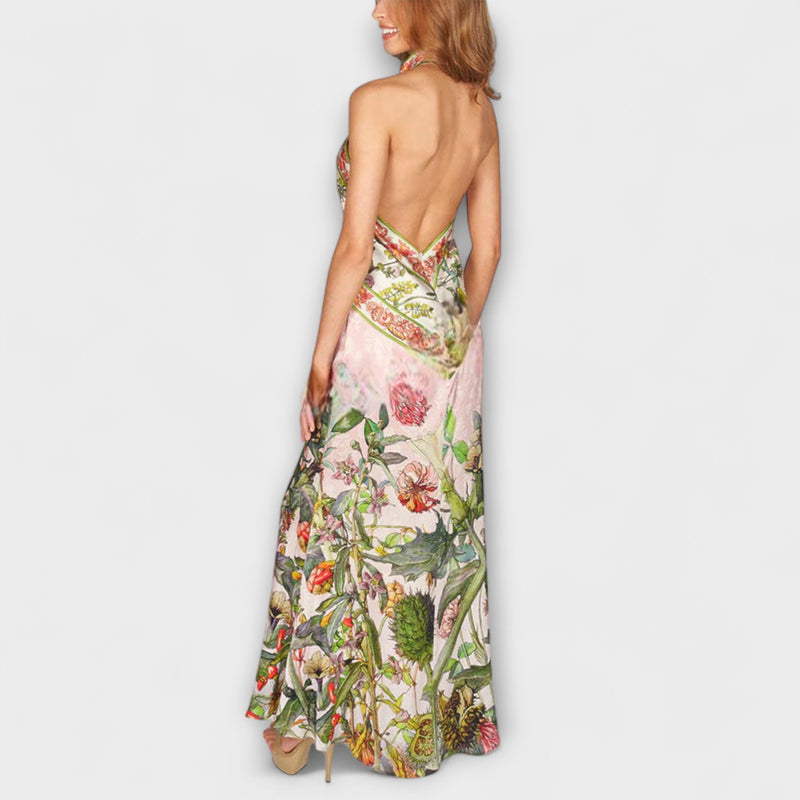 Ayla - Kukallinen Hihaton Maxi Mekko