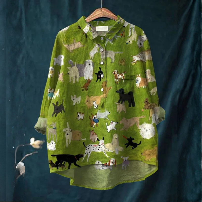 Kristýna – Printted Linen Shirt