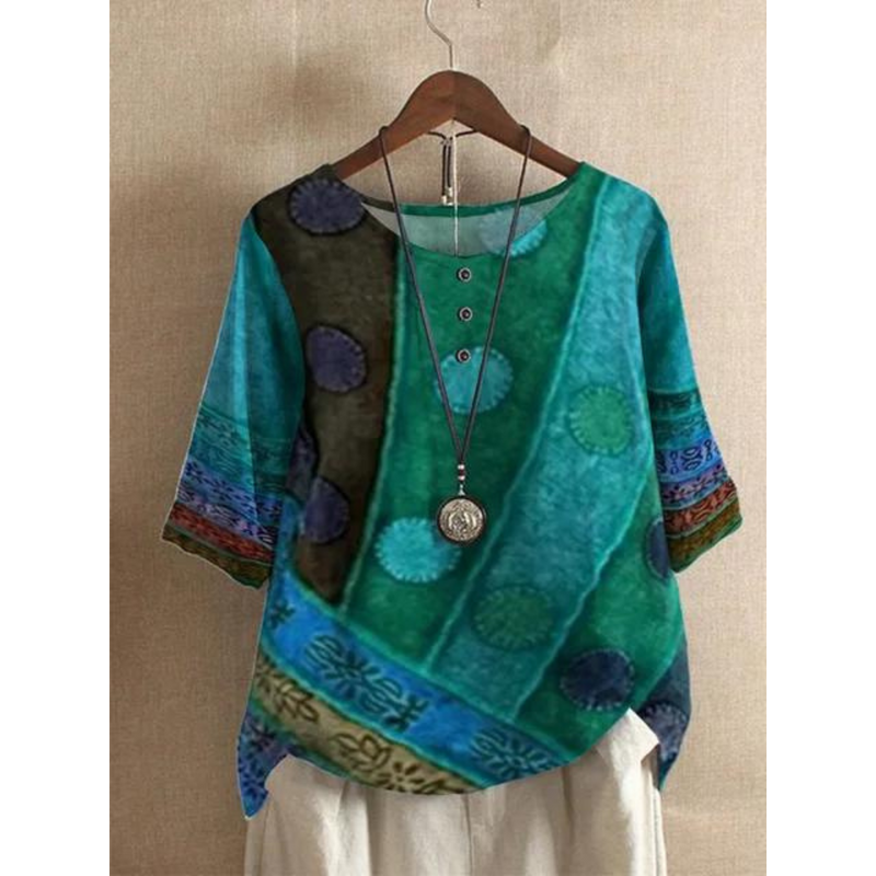 Valerie - Colorful Boho Top