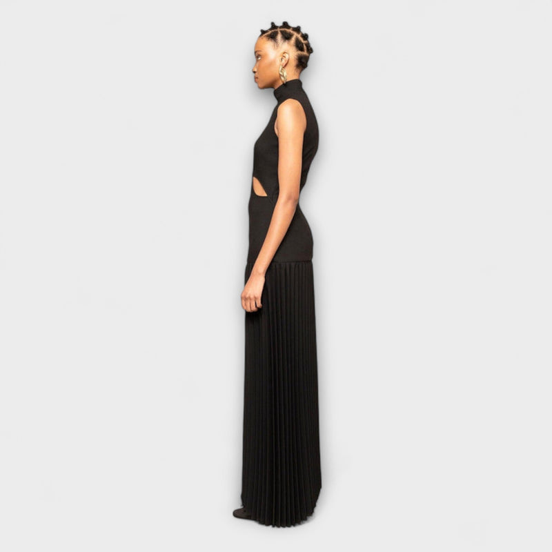 Kristen - Pleated Maxi Dress with Cutouts