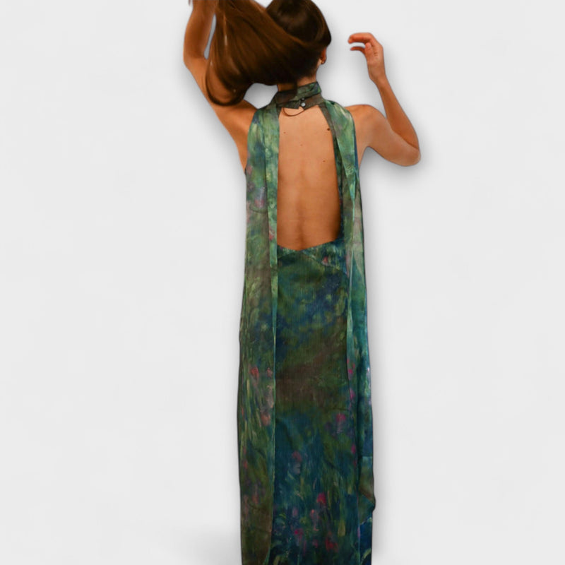Maisie - Maxi Dress with Monet Iris Print