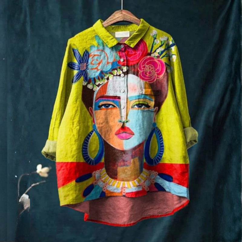 Dagmar – Printed Linen Shirt
