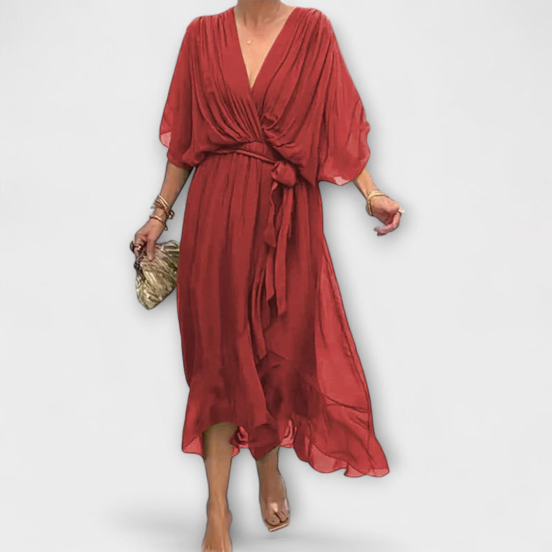 Amoura - Shaffonklei V-Neck Top