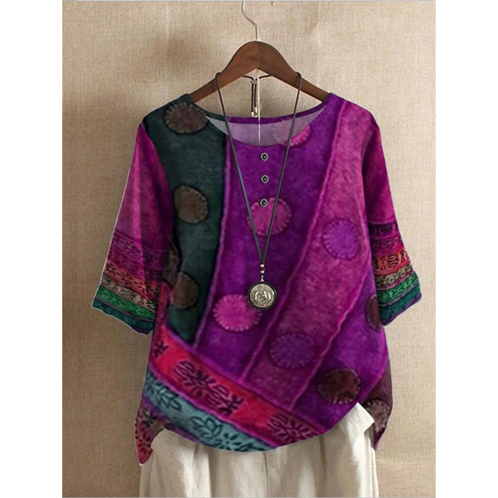Valerie - Colorful Boho Top
