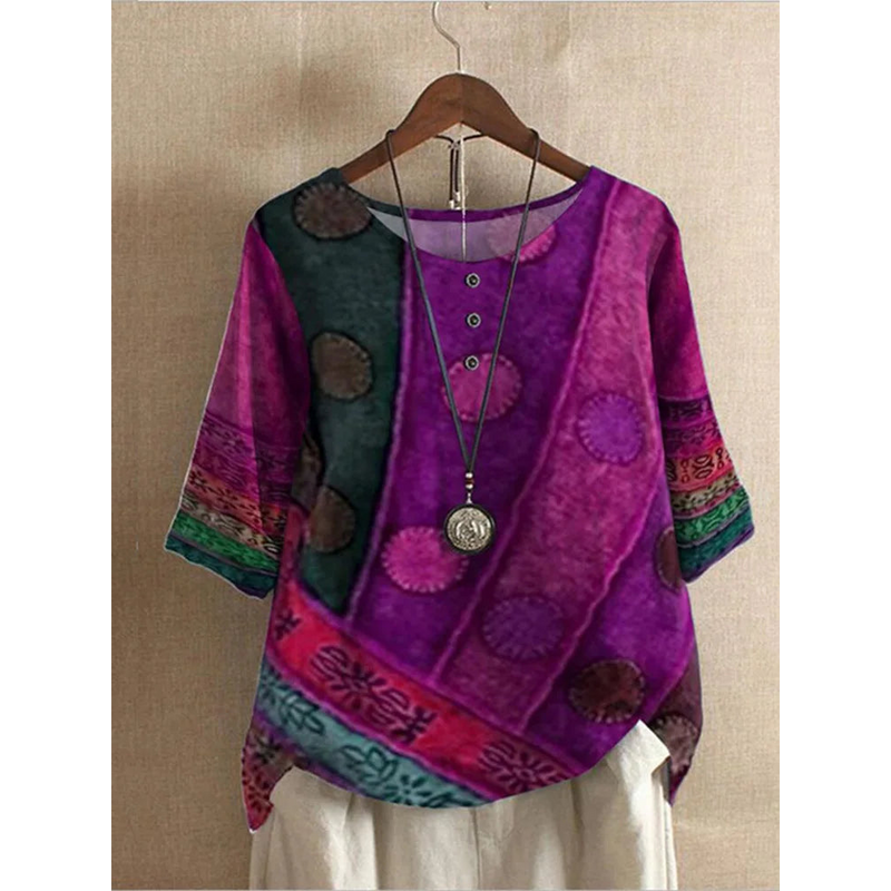 Valerie - Colorful Boho Top
