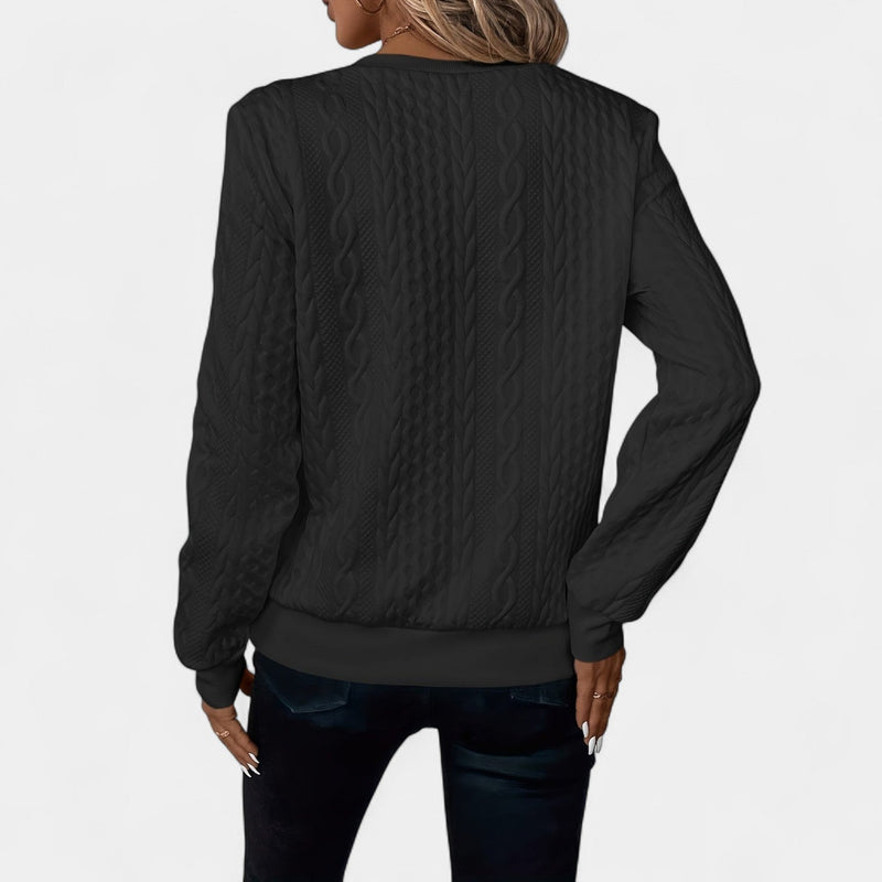 Monika – College Sweatshirt with Zipper