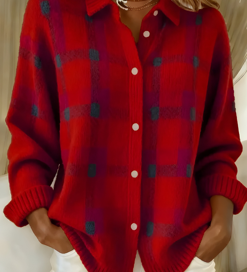 Anna™ | Knitted Cardigan with Maigi Design