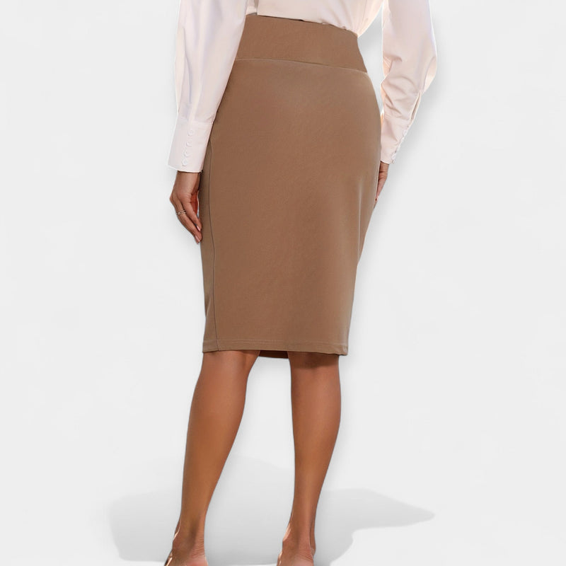 Veronika Elegant Midi Skirt with High Waist - Timeless Style