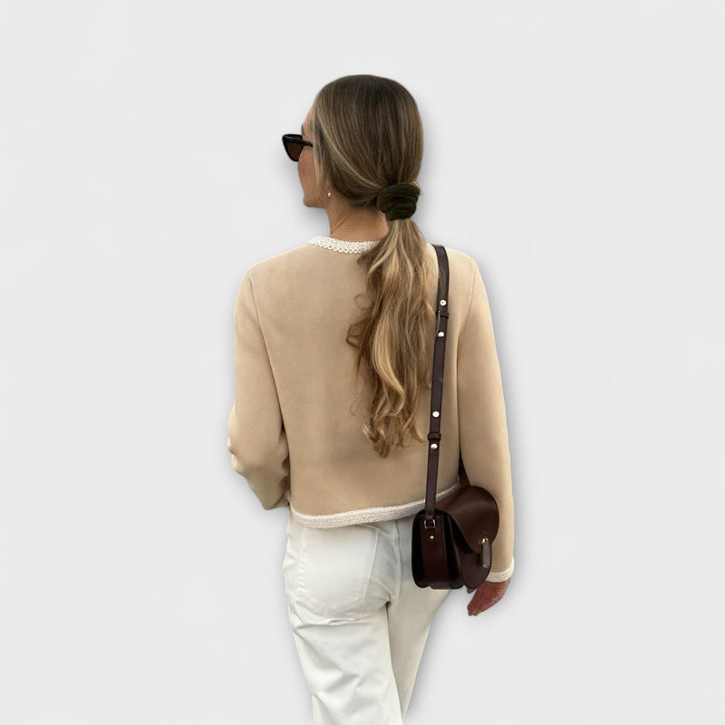 Classical Knit Sweater with Decorative Pockets