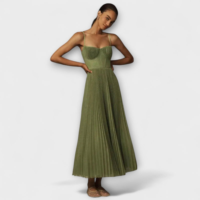 Marilyn - Midi Kangas Kokkutõmbuva Hame Bustier Suunnittelulla