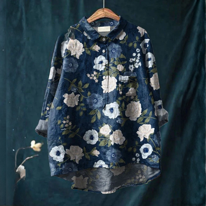 Nikola – Printted Linen Shirt