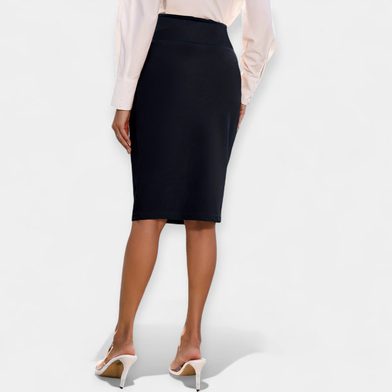 Veronika Elegant Midi Skirt with High Waist - Timeless Style