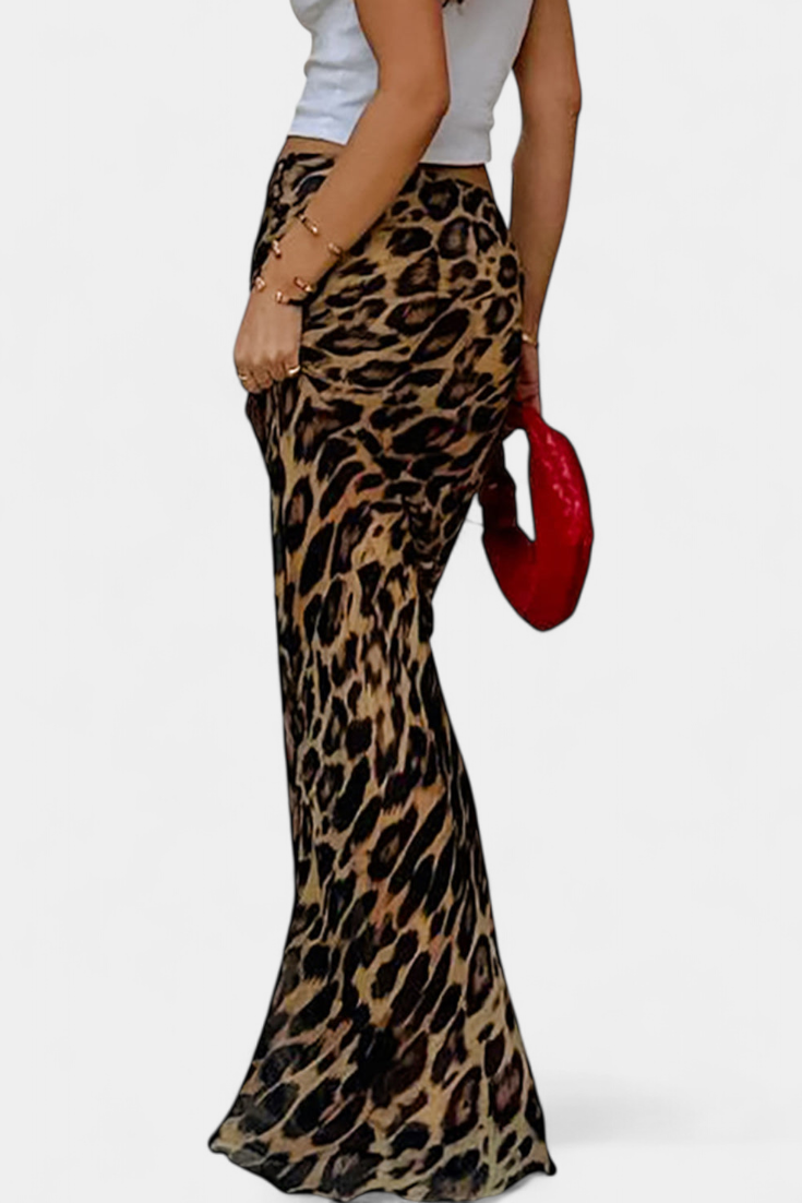 Elena | Leopard Print Maxi Cape