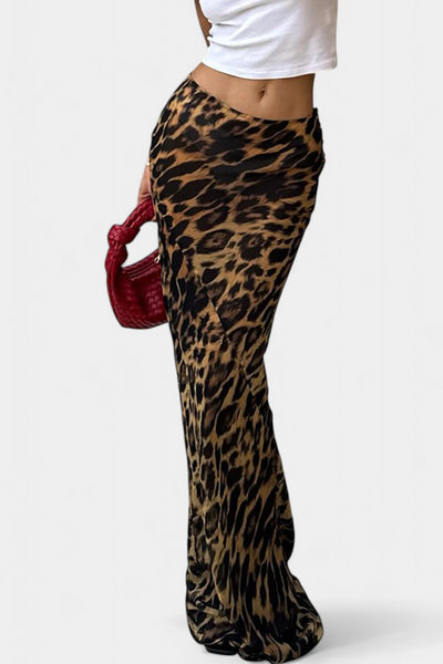 Elena | Leopard Print Maxi Cape