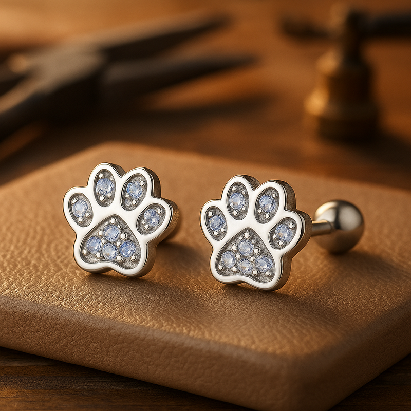 Liced™ | Silver Earrings with Unique Jalajälje Design