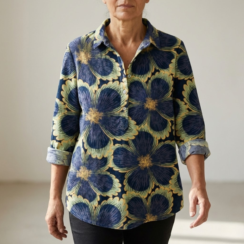 Milada – Printed Linen Shirt