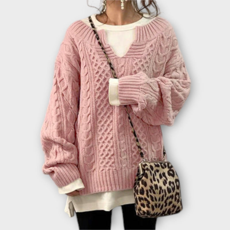 Precisely Measured Cable Knit Sweater