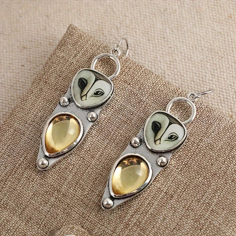 Almira™ | Boho-Style Owl Motif Earrings