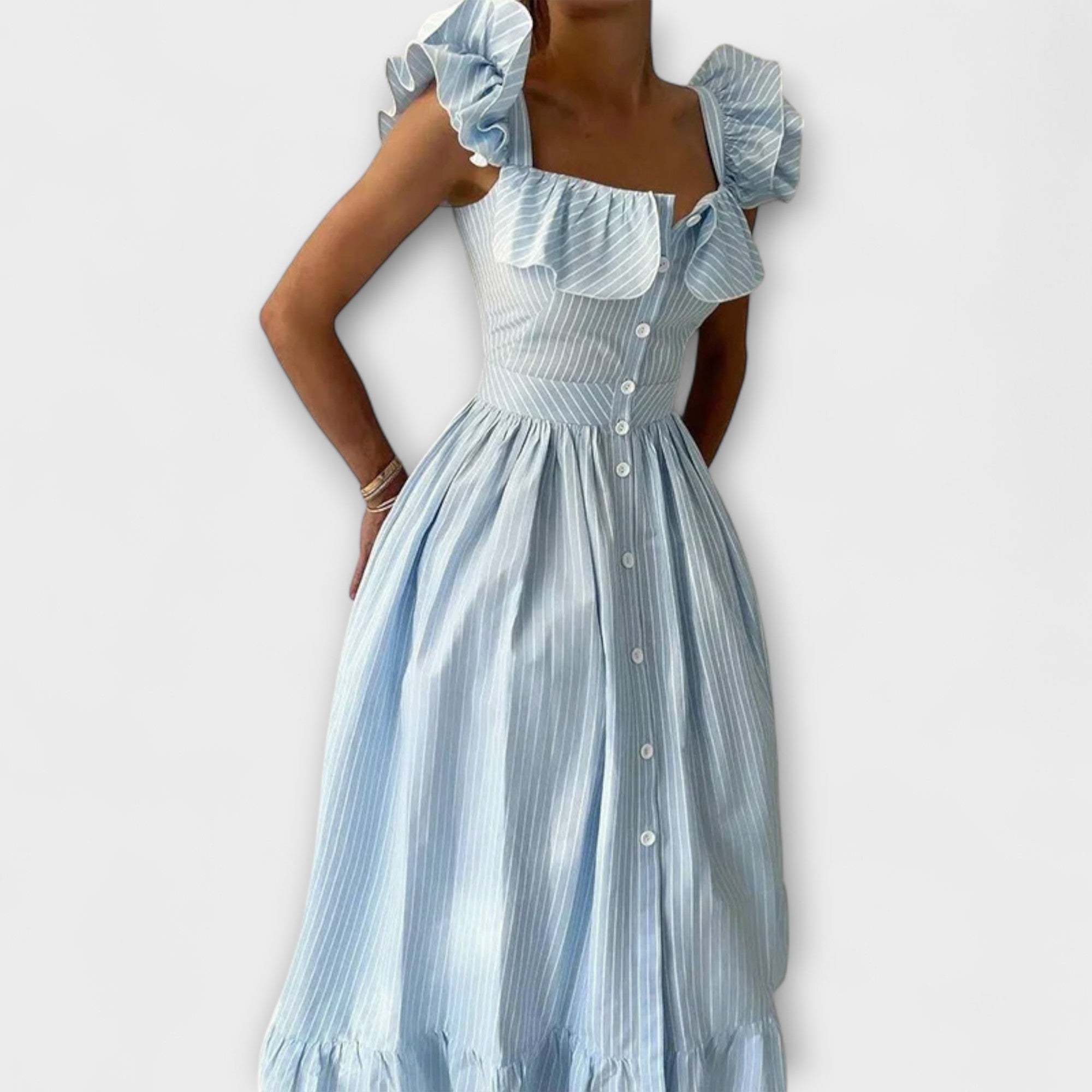 Lia - Ruffled Hem Dress