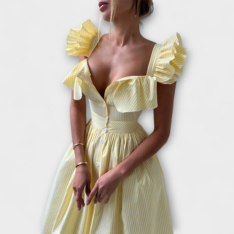 Lia - Ruffled Hem Dress