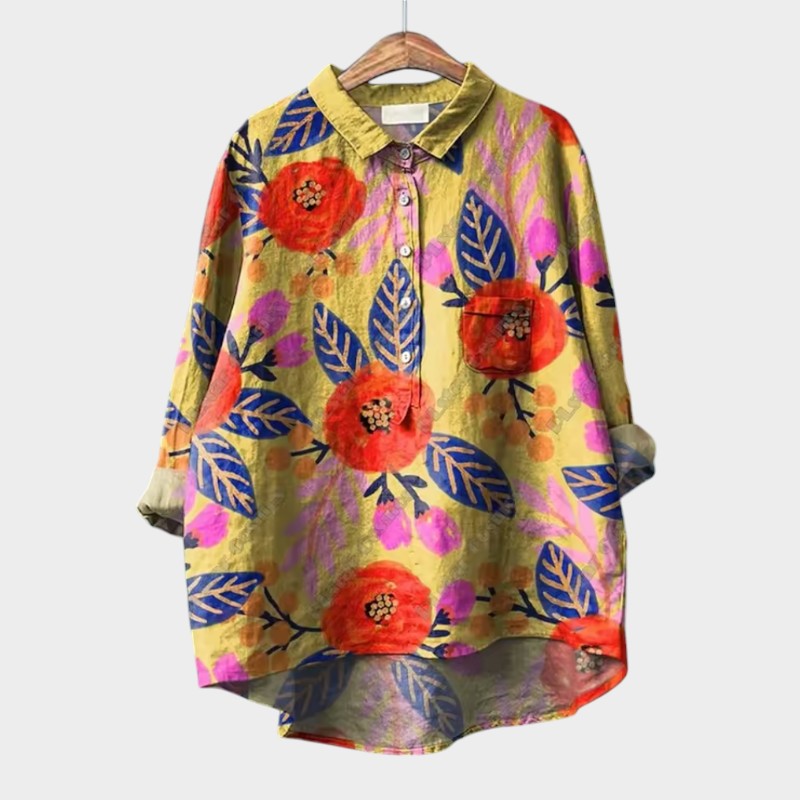 Livia | Premium Shirt with Lace Details