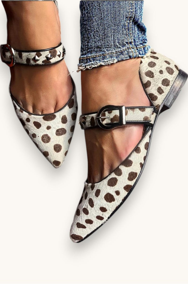 Emery | Gold Mary Jane Shoes