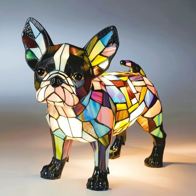 Hugo - Stained Glass Lantern
