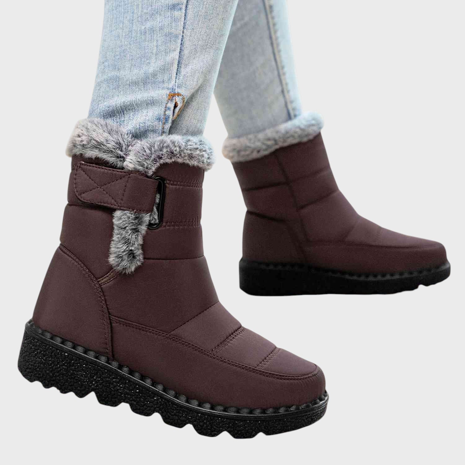 Nora | Velcro-kiinnitteiset Lämmitetyt Lumisaappaat