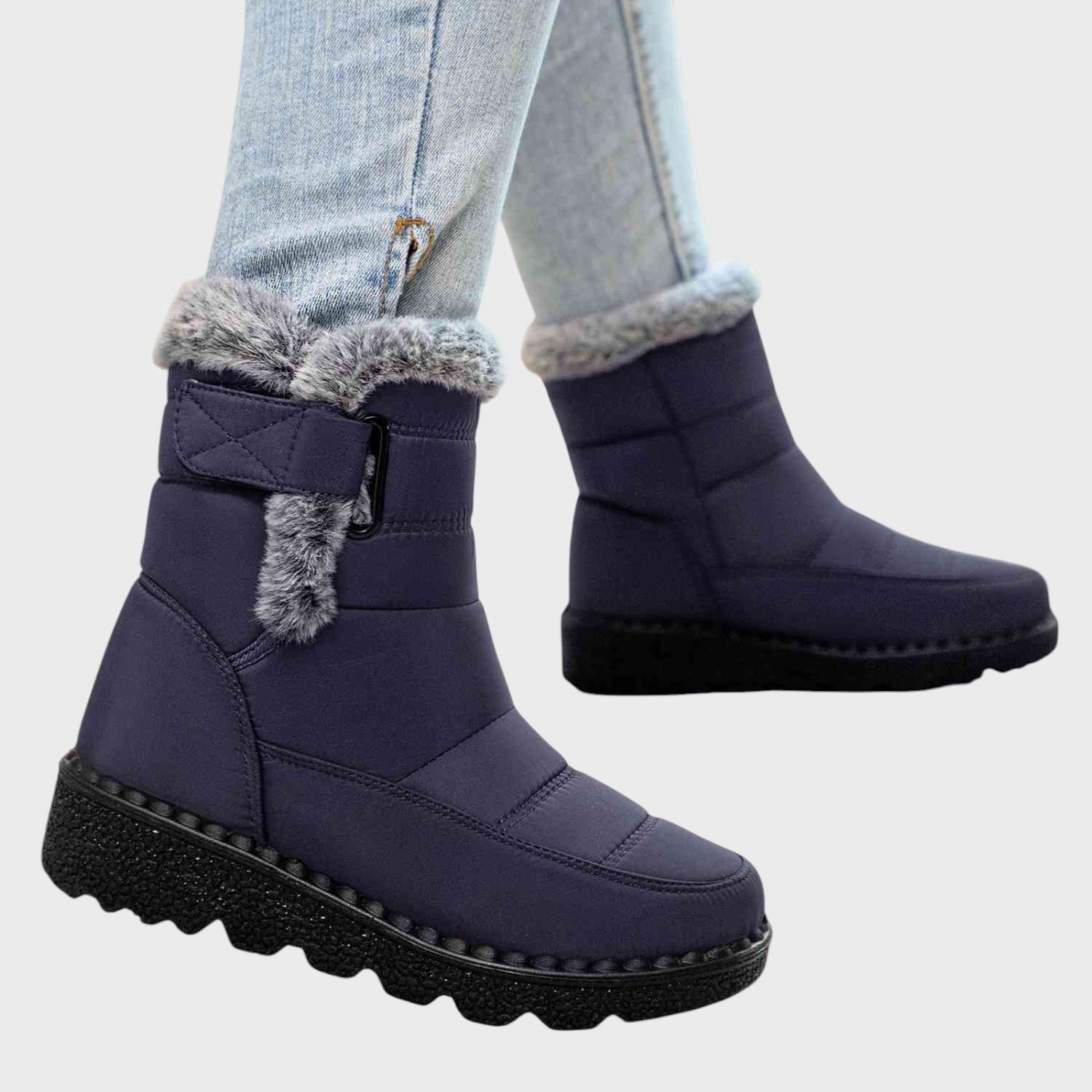 Nora | Velcro-kiinnitteiset Lämmitetyt Lumisaappaat