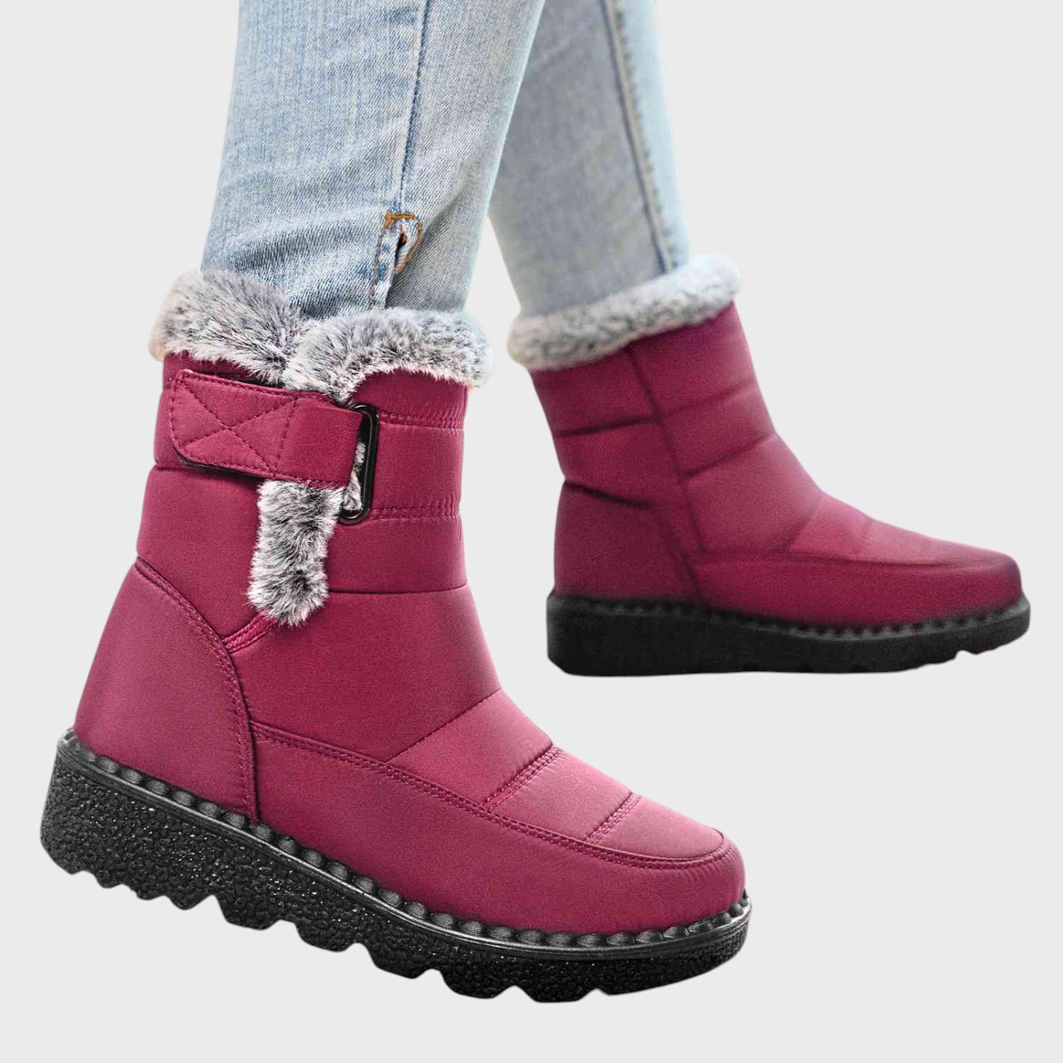 Nora | Velcro-kiinnitteiset Lämmitetyt Lumisaappaat