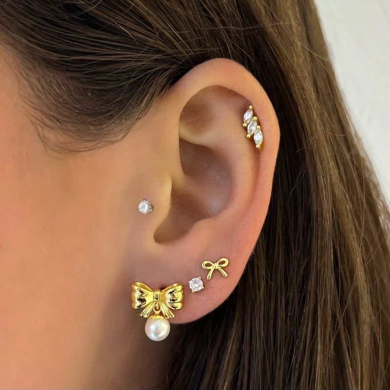 Magdalēna Elegant Drop Earrings - Minimalist Sparkle