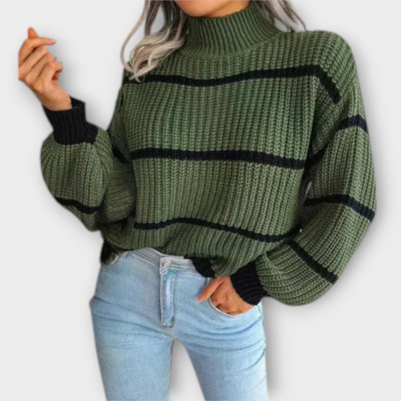 Chavala - Checkered Knit Sweater