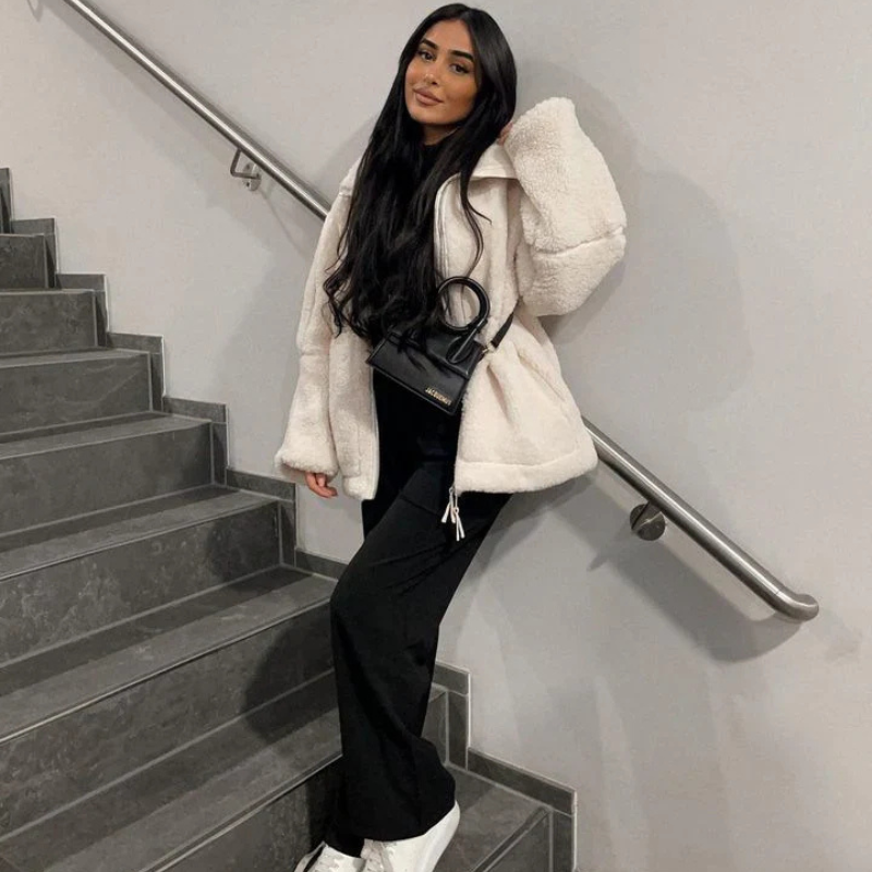 Karla – Lämmin teddy-takki