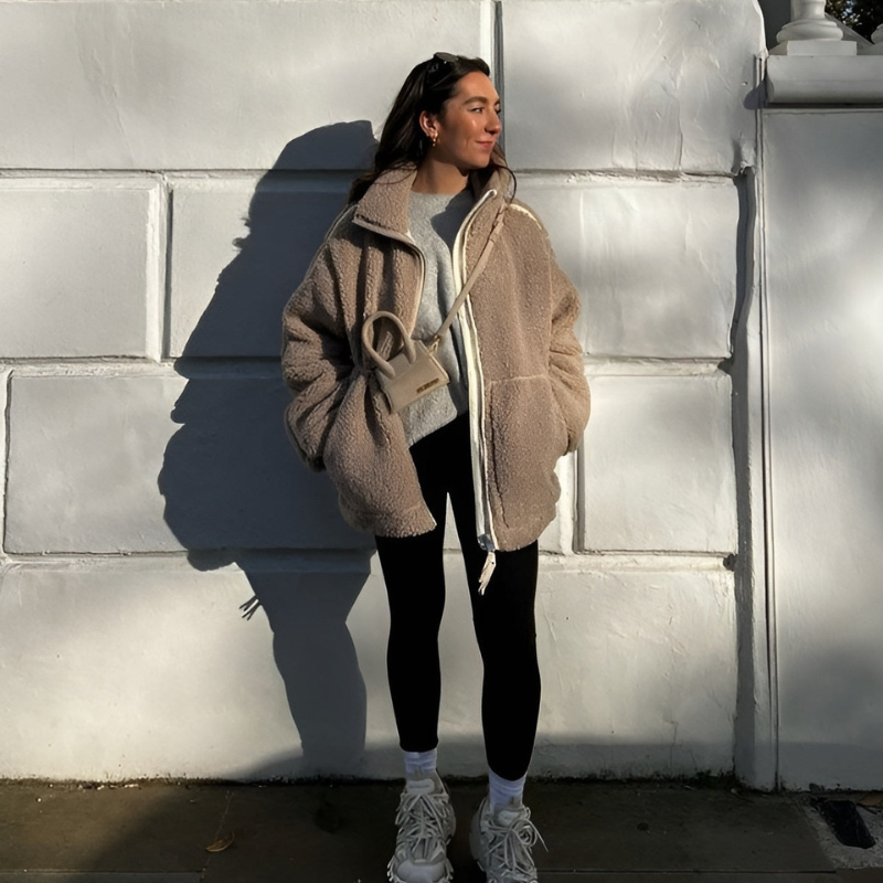 Karla – Lämmin teddy-takki