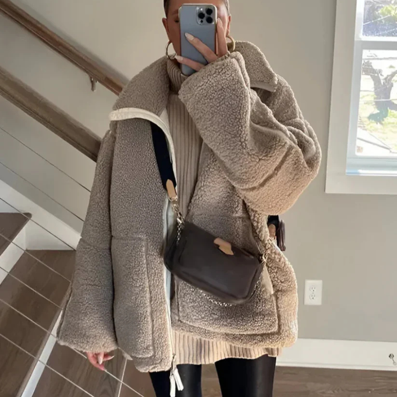 Karla – Lämmin teddy-takki