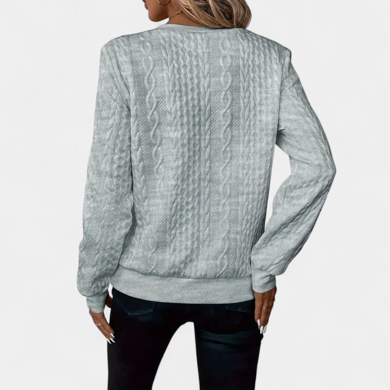Monika – College Sweatshirt with Zipper