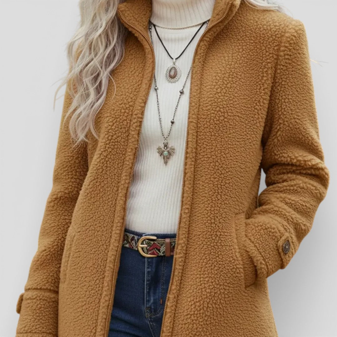Annelies – Soft Mid-Season Jacket with Zipper