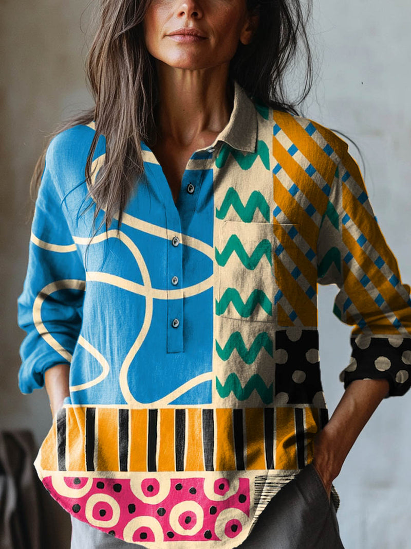 Bohumila – Printed Linen Shirt
