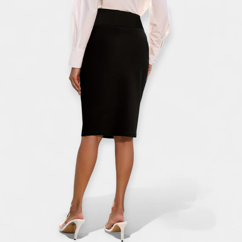 Veronika Elegant Midi Skirt with High Waist - Timeless Style