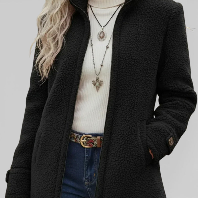 Annelies – Soft Mid-Season Jacket with Zipper