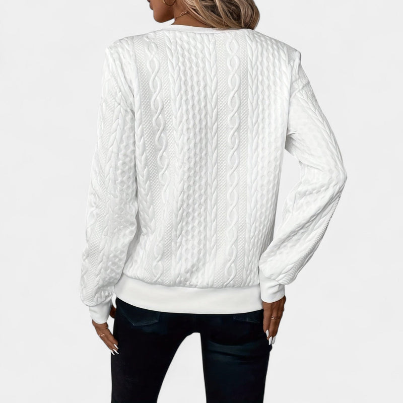 Monika – College Sweatshirt with Zipper